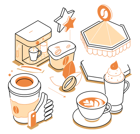 Coffee store  Illustration