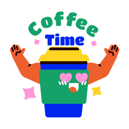 Coffee time  Illustration