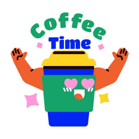 Coffee time  イラスト