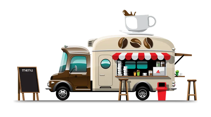 Coffee van  Illustration