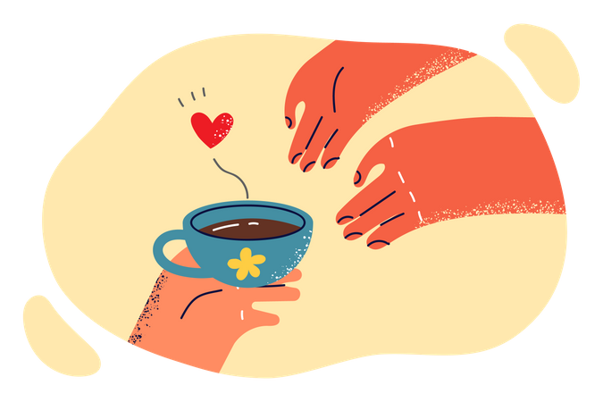Coffee with love  イラスト