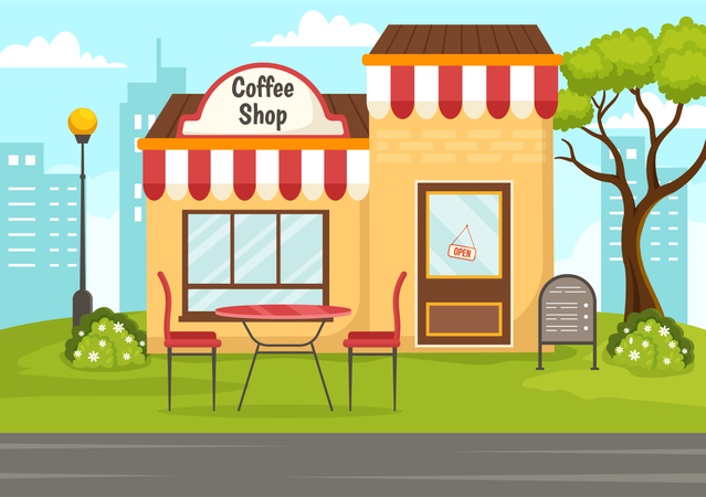 Coffeehouse Vibes  Illustration