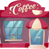 illustrations of coffeeshop