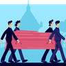 illustration coffin