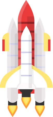 Planetas Transbordadores Espaciales Astronautas Estilo Plano Ilustración
