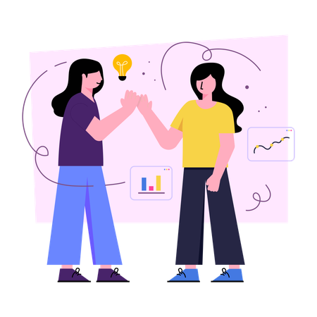 Colaboración de Negocios Ilustración