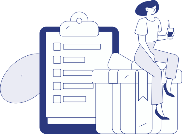 Coleta de dados do cliente  Ilustração