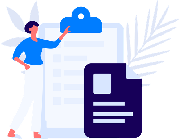 Coleta de dados do cliente  Ilustração