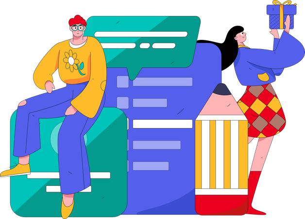 Coleta de dados do cliente  Ilustração