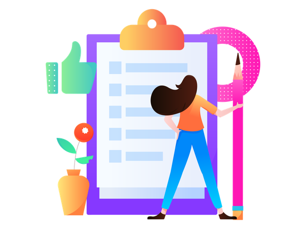 Coleta de dados do cliente  Ilustração