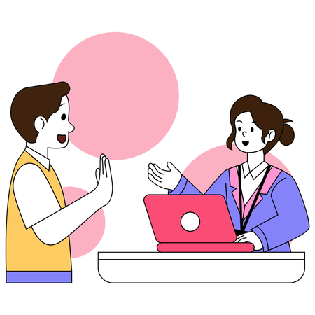 Collaborative Client Interaction  Illustration