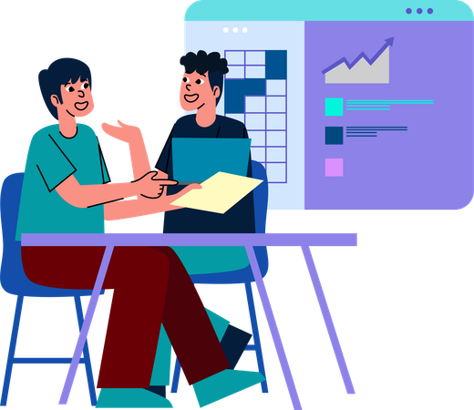 Collaborative Data Review Illustration