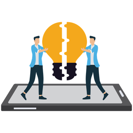 Collaborative Innovation via Mobile Platform  Illustration