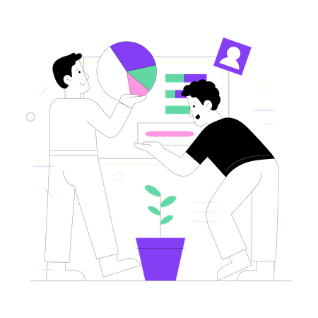 Collecting data for business research Illustration