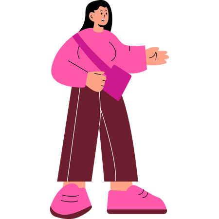 College girl  Illustration