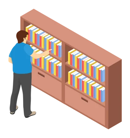 College library Illustration