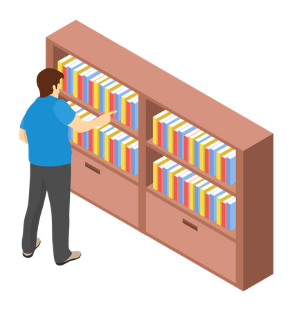 College library  Illustration