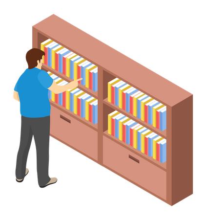 College library  Illustration