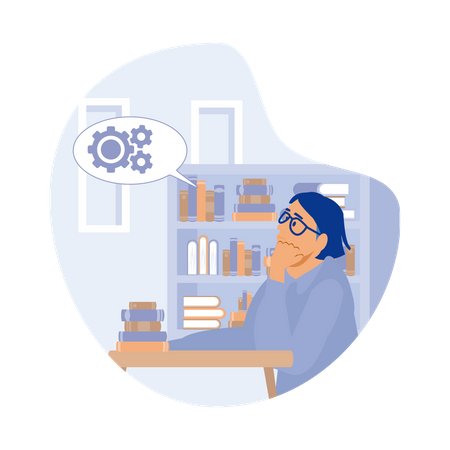 College search  Illustration