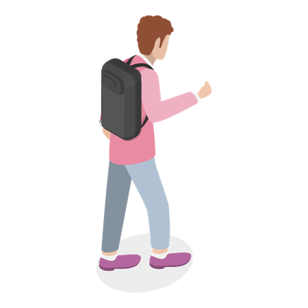 College Student  Illustration