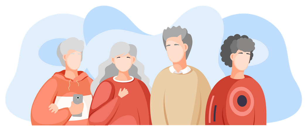 College Students  Illustration