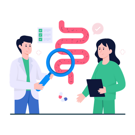 Colon Examination  Illustration