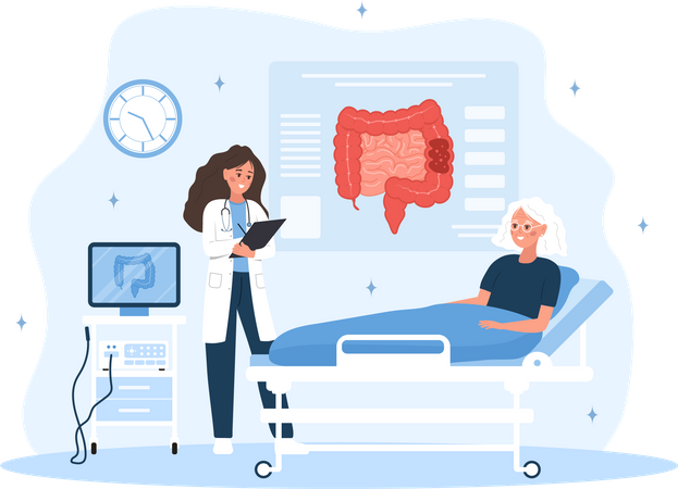 Colonoscopy  Illustration