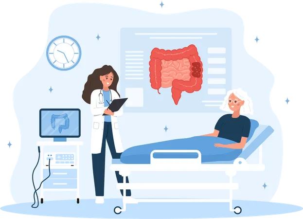 Colonoscopy  Illustration