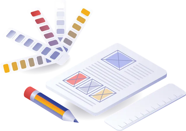 Color for web application  Illustration