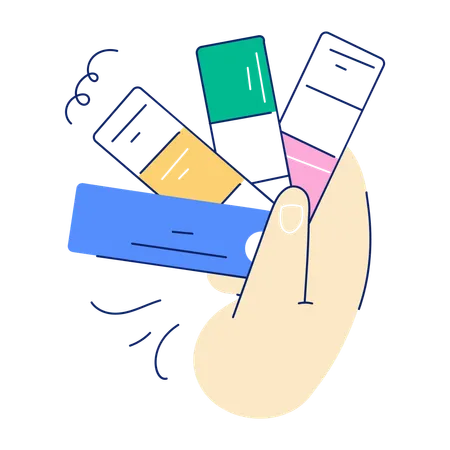 Color Swatches Selection イラスト