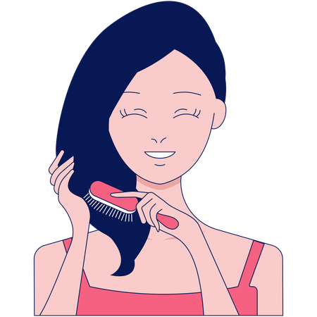 Comb The Hair  Illustration