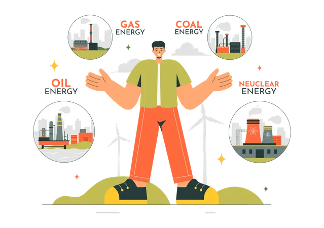 Combustibles fósiles  Ilustración