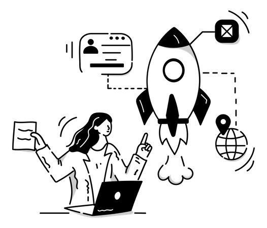 Comece  Ilustração