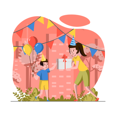 Festa de aniversário  Ilustração