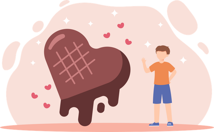 Comemoração do dia do chocolate  Ilustração