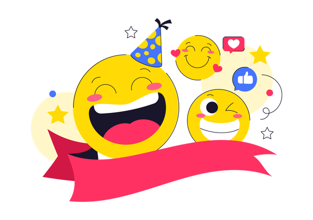 Celebração do Dia Mundial do Sorriso  Ilustração