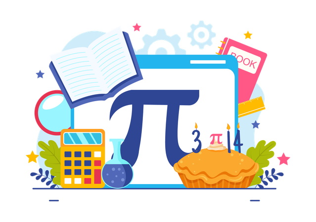 Comemoração do dia do pi  Ilustração