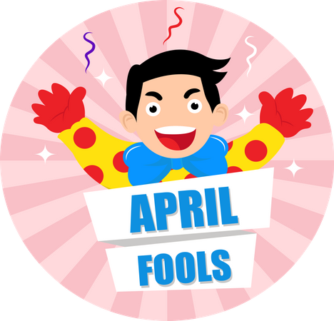 Celebrações do primeiro de abril  Ilustração