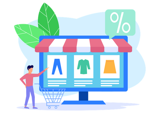 Comercio electrónico y compras 20  Ilustración