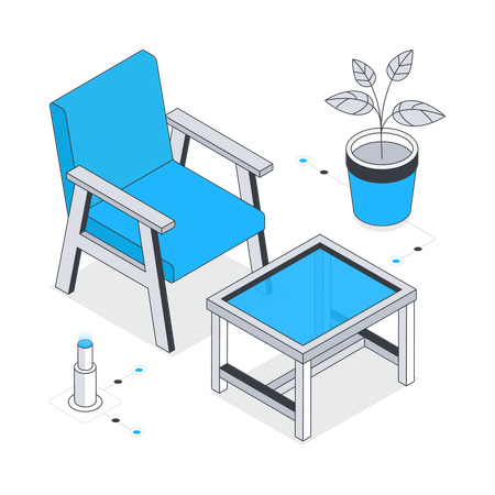 Comfortable chair  Illustration