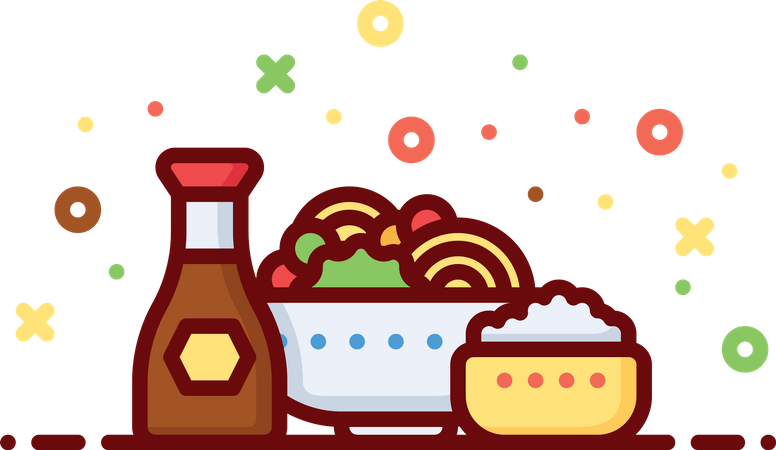 Comida china  Ilustración