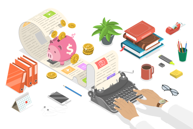 Comment monétiser un blog et gagner de l'argent en ligne à partir d'un blog personnel en tant qu'entreprise  Illustration