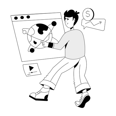 Commerce mondial  Illustration