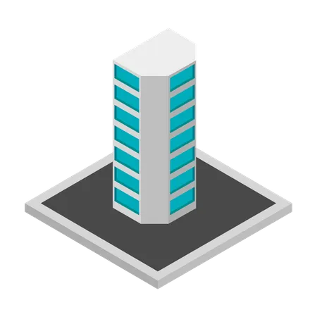 Commercial Building  Illustration
