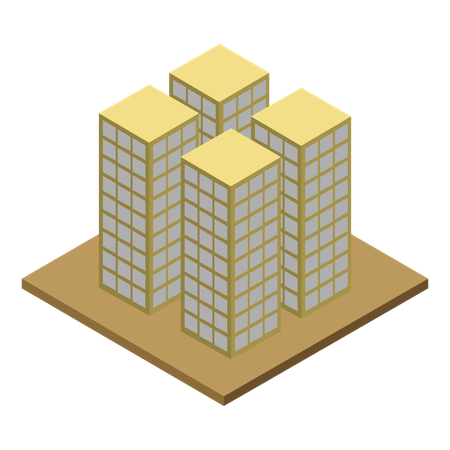 Commercial Building  Illustration