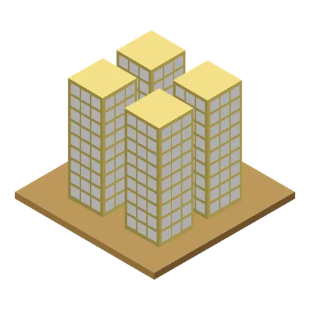 Commercial Building  Illustration