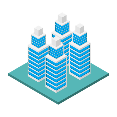 Commercial Building  Illustration