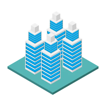 Commercial Building  Illustration