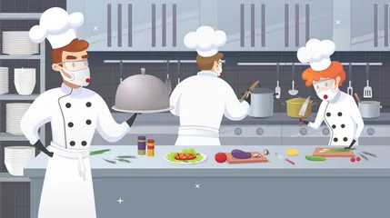 Cooking During Pandemic Illustration Pack