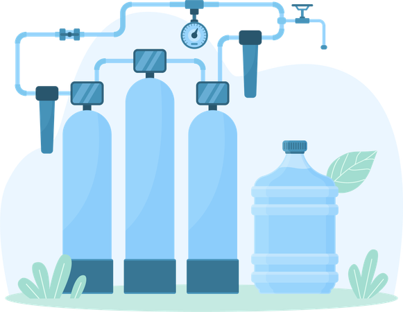 Commercial Water Purification  Illustration